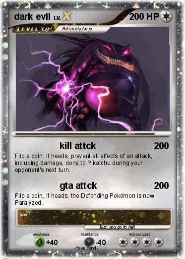 Pokemon dark evil