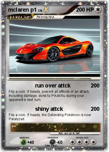 Pokemon mclaren p1