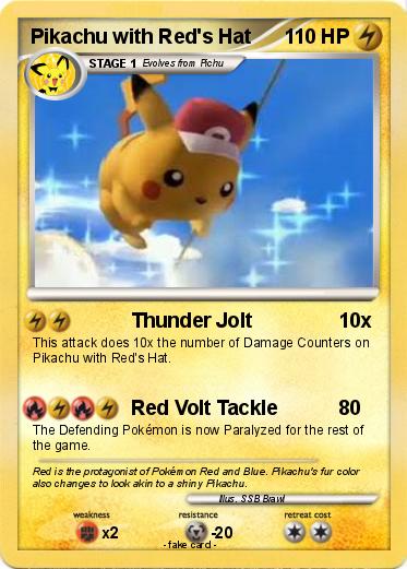 Pokemon Pikachu with Red's Hat