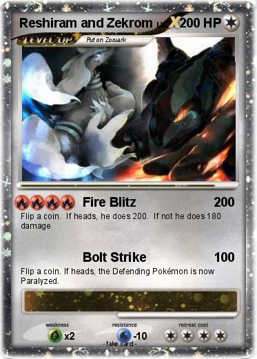 Pokemon Reshiram and Zekrom