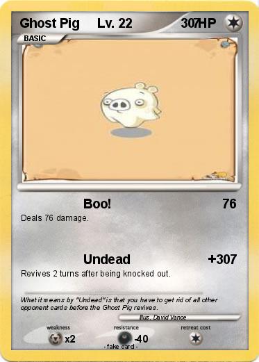 Pokemon Ghost Pig     Lv. 22                 7