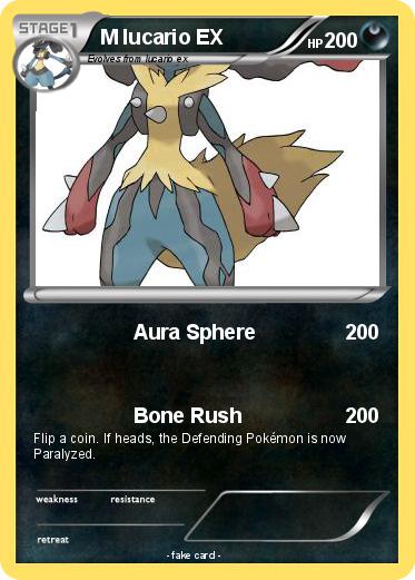 Pokemon M lucario EX