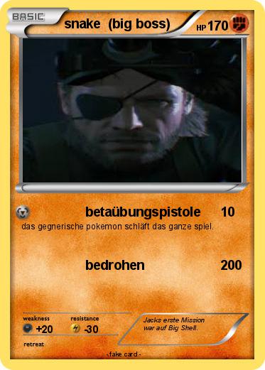 Pokemon snake  (big boss)