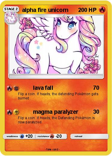 Pokemon alpha fire unicorn