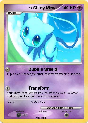 Pokemon _________'s Shiny Mew