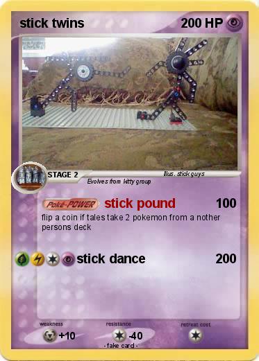 Pokemon stick twins