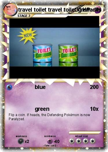 Pokemon travel toilet travel toilet grenades