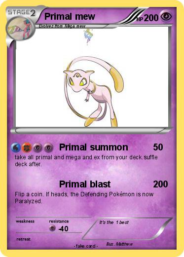 Pokemon Primal mew