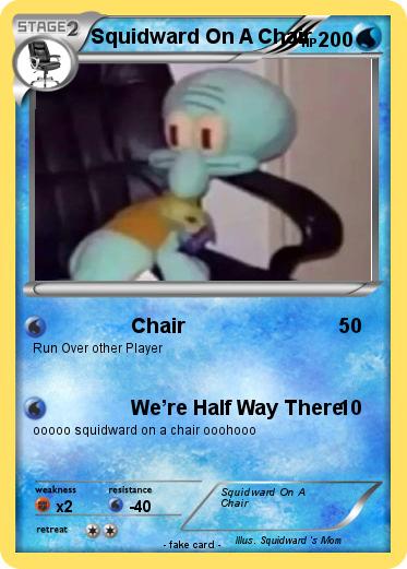 Pokemon Squidward On A Chair