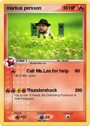 Pokemon markus persson