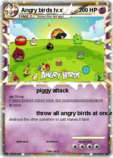 Pokemon Angry birds lv.x