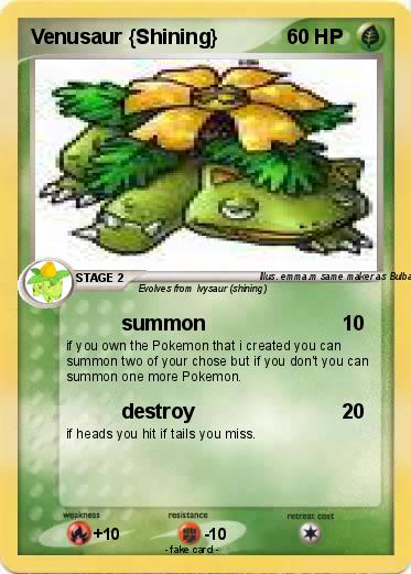 Pokemon Venusaur {Shining}