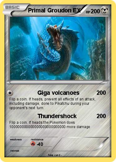 Pokemon Primal Groudon EX
