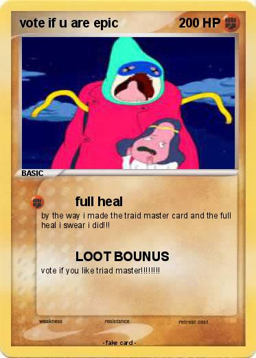 Pokemon vote if u are epic