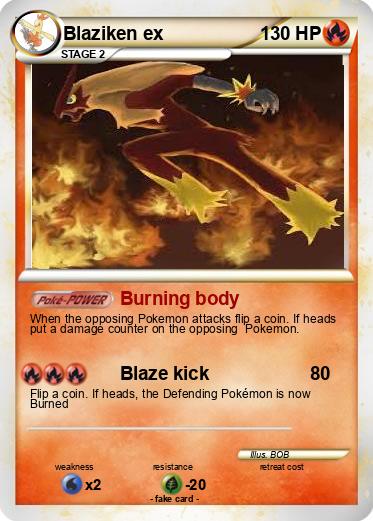 Pokemon Blaziken ex