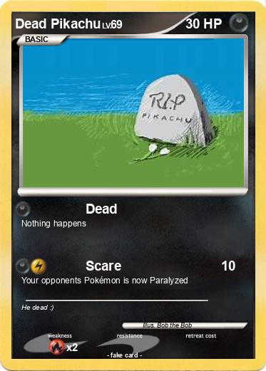 Pokemon Dead Pikachu