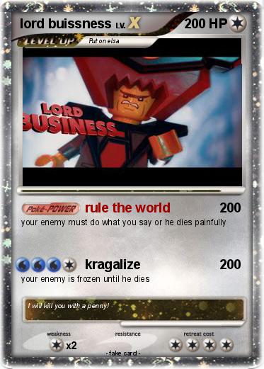 Pokemon lord buissness