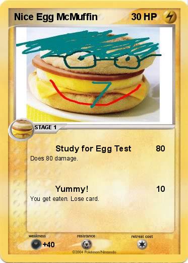 Pokemon Nice Egg McMuffin