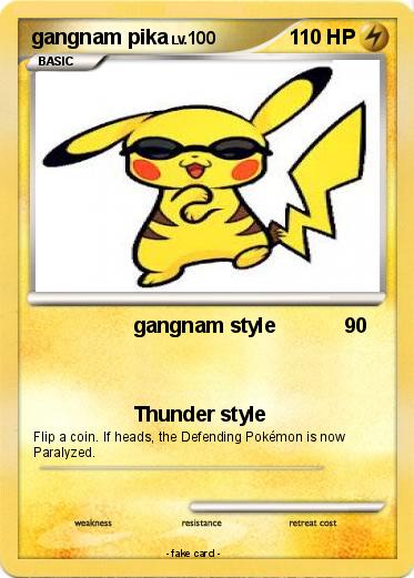 Pokemon gangnam pika