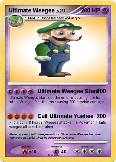 Pokemon Ultimate Weegee