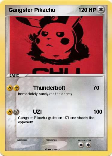 Pokemon Gangster Pikachu