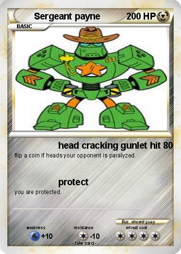 Pokemon Sergeant payne