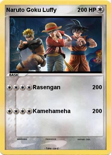 Pokemon Naruto Goku Luffy