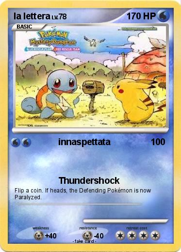 Pokemon la lettera