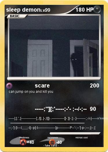 Pokemon sleep demon