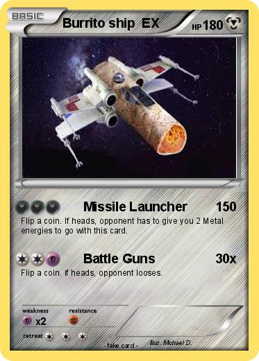 Pokemon Burrito ship  EX