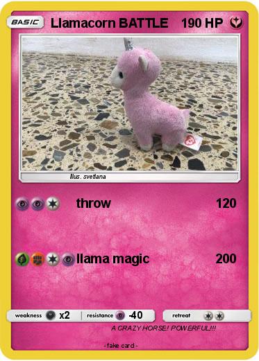 Pokemon Llamacorn BATTLE