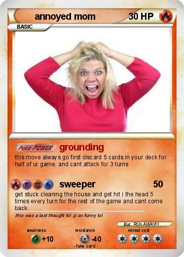 Pokemon annoyed mom