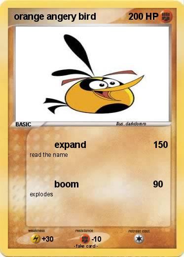 Pokemon orange angery bird