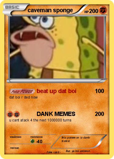 Pokemon caveman sponge