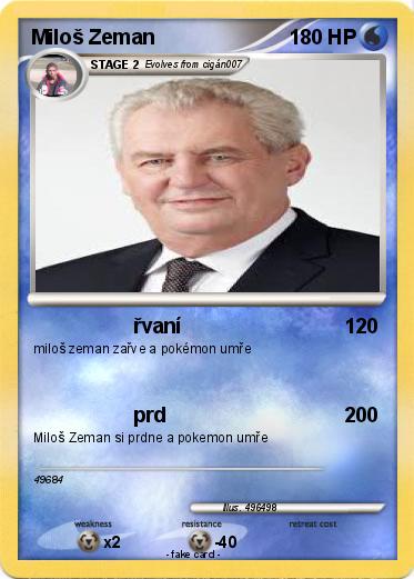 Pokemon Miloš Zeman