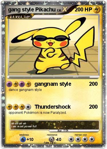 Pokemon gang style Pikachu