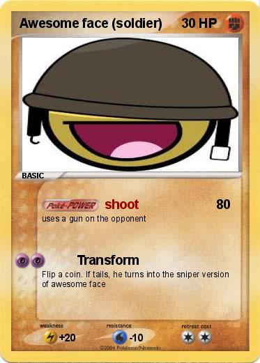 Pokemon Awesome face (soldier)