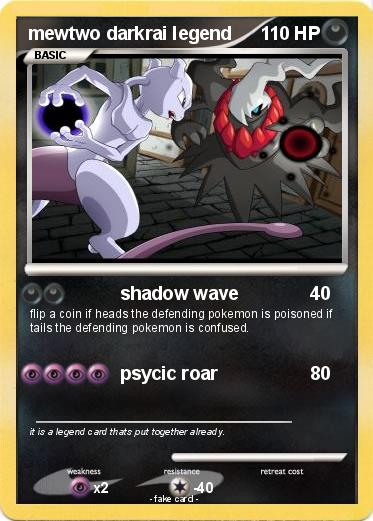 Pokemon mewtwo darkrai legend