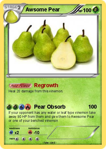 Pokemon Awsome Pear