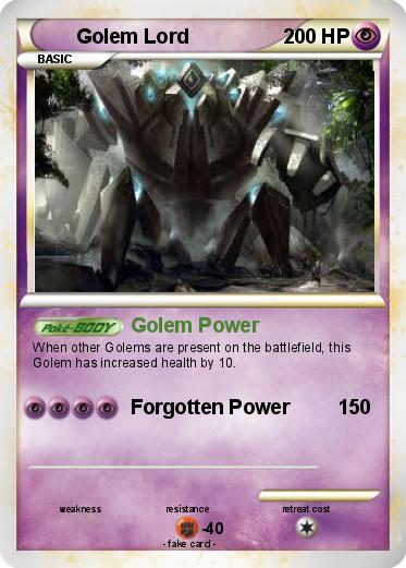 Pokemon Golem Lord
