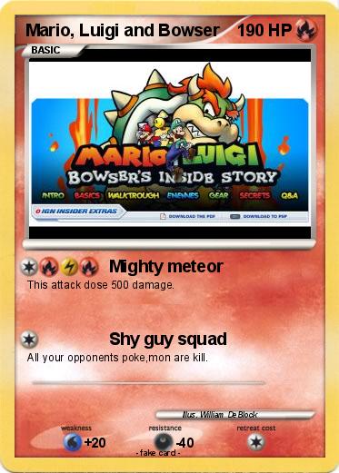 Pokemon Mario, Luigi and Bowser