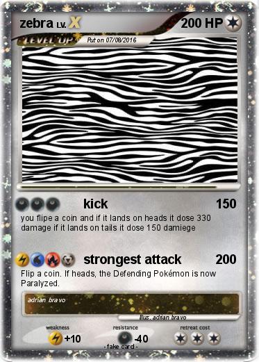Pokemon zebra