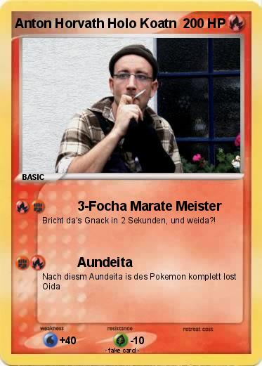 Pokemon Anton Horvath Holo Koatn