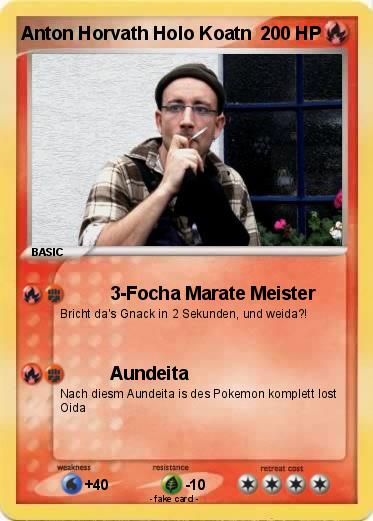 Pokemon Anton Horvath Holo Koatn