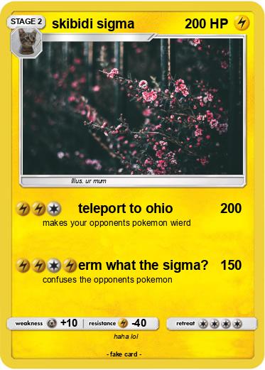 Pokemon skibidi sigma