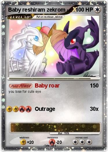 Pokemon Baby reshiram zekrom