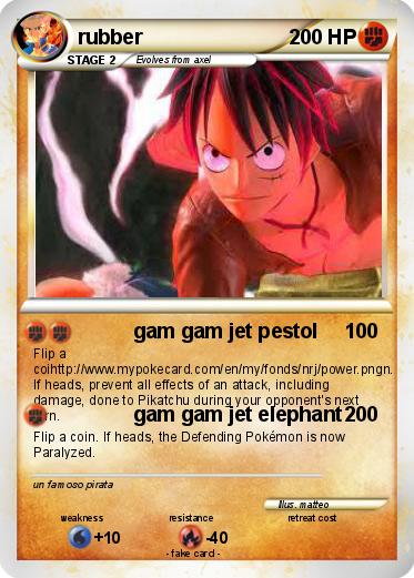 Pokemon rubber