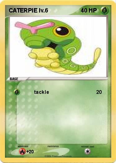 Pokemon CATERPIE lv.6