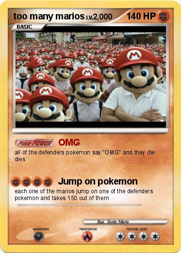 Pokemon too many marios