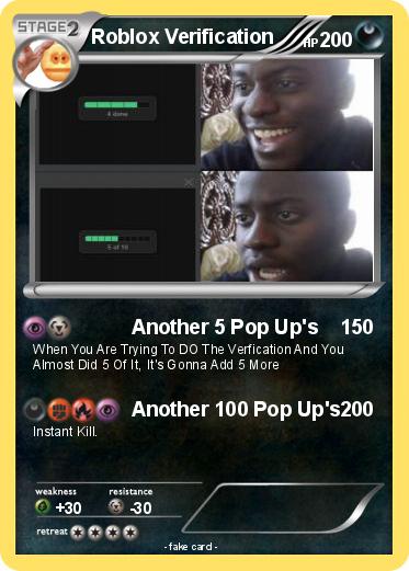 Pokemon Roblox Verification